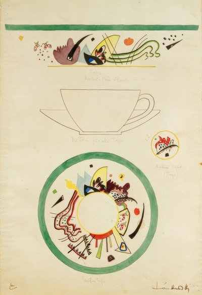 Design for a Cup and Saucer by Wassily Kandinsky